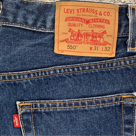 Levi's 550 Jeans Blue Denim Relaxed Fit Men's Jeans Y2K  -  Tag Size: 31 x 32 - Picture 12 of 15